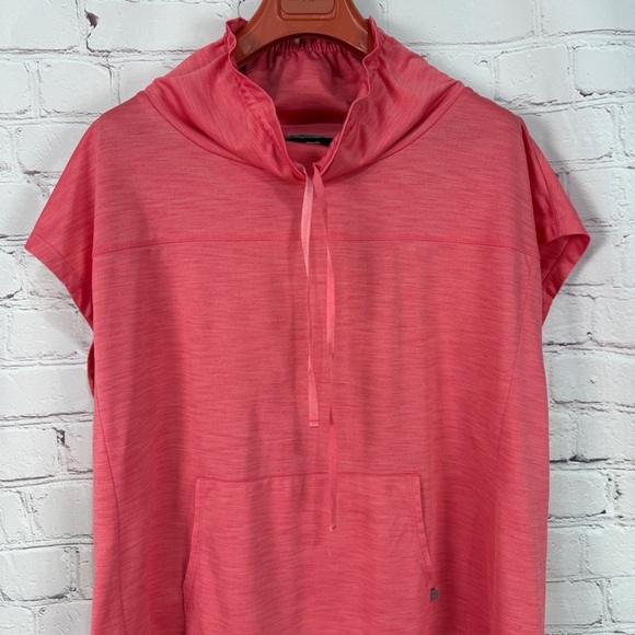 Talbots Pink Tunic Top mock neck athletic athleisure plus size 3X summer cool - Picture 2 of 8